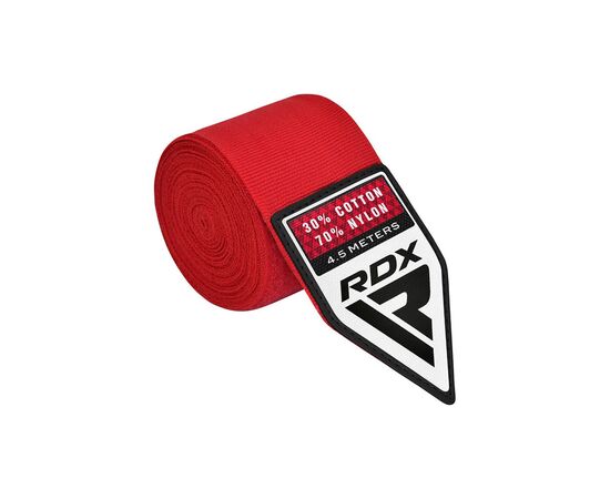 Бинт для спорта RDX WX Professional Boxing Hand Wraps Red 4.5м (HWX-RR+), изображение 2 Бинт для спорта RDX WX Professional Boxing Hand Wraps Red 4.5м (HWX-RR+), изображение 2