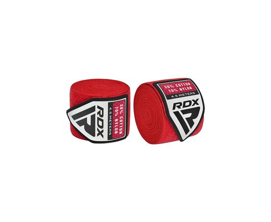 Бинт для спорта RDX WX Professional Boxing Hand Wraps Red 4.5м (HWX-RR+), изображение 6 Бинт для спорта RDX WX Professional Boxing Hand Wraps Red 4.5м (HWX-RR+), изображение 6