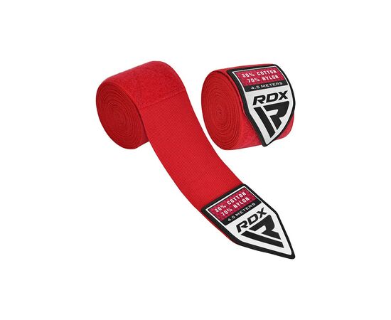 Бинт для спорта RDX WX Professional Boxing Hand Wraps Red 4.5м (HWX-RR+)