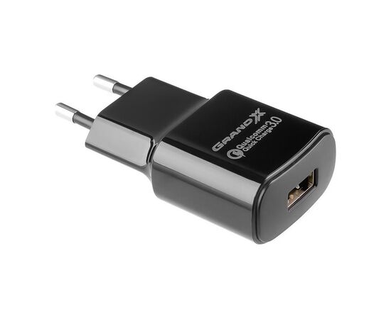 Зарядное устройство Grand-X Quick Charge QС3.0 3.6V-6.5V 3A, 6.5V-9V 2A, 9V-12V 1.5A USB (CH-550B)