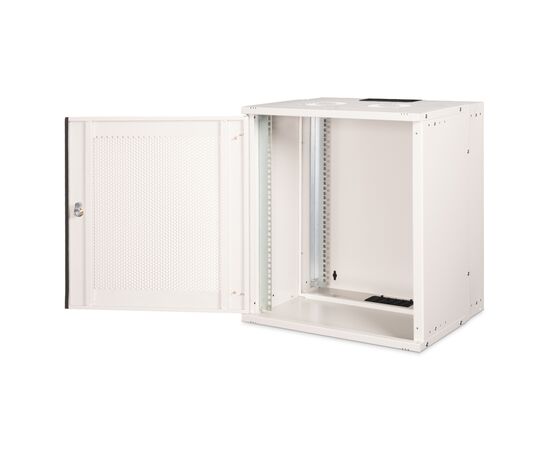 Шкаф настенный Digitus SOHO PRO 12U 19" 540x400, perforated door, grey (DN-49210), изображение 4 Шкаф настенный Digitus SOHO PRO 12U 19" 540x400, perforated door, grey (DN-49210), изображение 4