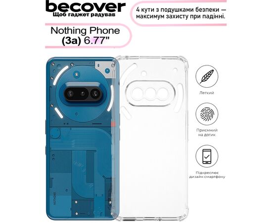 Чехол для мобильного телефона BeCover Anti-Shock Nothing Phone (3a) Clear (713583)