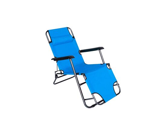 Кресло складное Voltronic 1530х600х800мм Blue (YT36482)