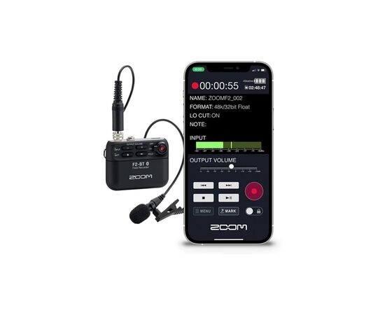 Цифровой диктофон Zoom F2-BT Black цифрова портативна студія (287179), изображение 7 Цифровой диктофон Zoom F2-BT Black цифрова портативна студія (287179), изображение 7