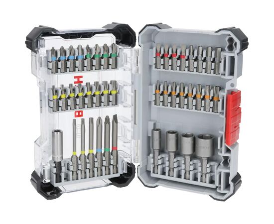 Набір біт Bosch Extra Hard Screwdriver Bit Set, 46шт, магнітний бітотримач, PH,PZ,T, SL, HEX, кейс (2.607.017.723)