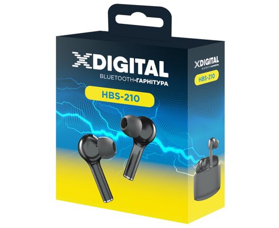 Наушники X-Digital HBS-210 Black (HBS-210K), изображение 8 Наушники X-Digital HBS-210 Black (HBS-210K), изображение 8