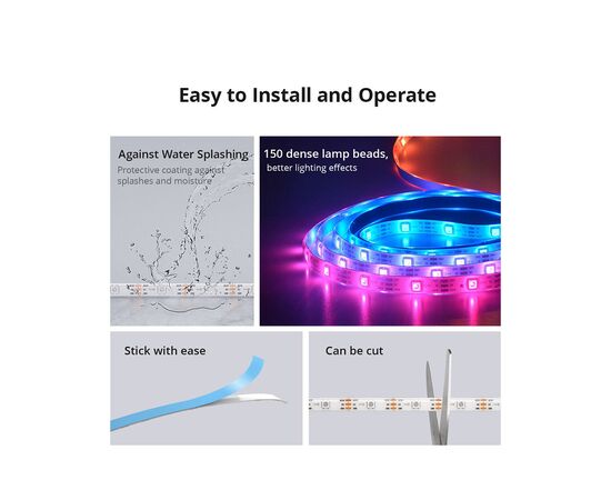 Светодиодная лента Sonoff Sonoff L3 Pro 5 m (L3-PRO), изображение 2 Светодиодная лента Sonoff Sonoff L3 Pro 5 m (L3-PRO), изображение 2