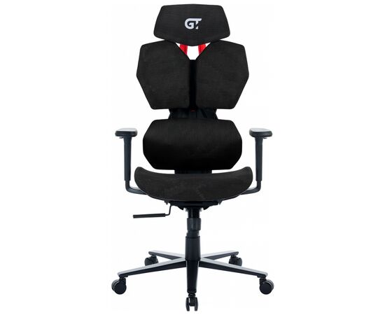 Кресло игровое GT Racer X-6008 Black, изображение 2 Кресло игровое GT Racer X-6008 Black, изображение 2
