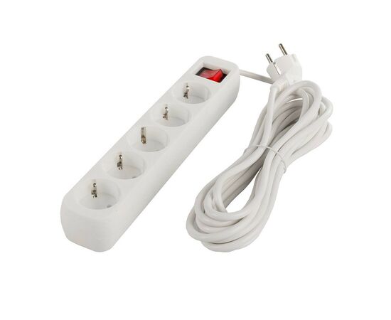 Сетевой фильтр питания ColorWay CW-PSEA52W, 5 розеток/ 2M white (CW-PSEA52W), изображение 6 Сетевой фильтр питания ColorWay CW-PSEA52W, 5 розеток/ 2M white (CW-PSEA52W), изображение 6