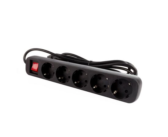 Сетевой фильтр питания ColorWay CW-PSEA53BK, 5 розеток/ 3M black (CW-PSEA53BK), изображение 3 Сетевой фильтр питания ColorWay CW-PSEA53BK, 5 розеток/ 3M black (CW-PSEA53BK), изображение 3