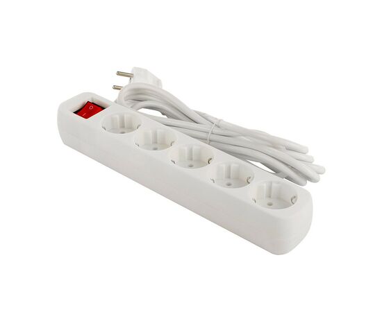 Сетевой фильтр питания ColorWay CW-PSEA53W, 5 розеток/ 3M white (CW-PSEA53W), изображение 6 Сетевой фильтр питания ColorWay CW-PSEA53W, 5 розеток/ 3M white (CW-PSEA53W), изображение 6
