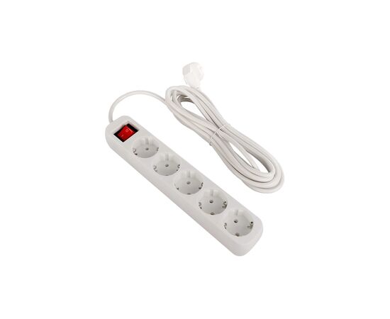 Сетевой фильтр питания ColorWay CW-PSEA55W, 5 розеток/ 5M white (CW-PSEA55W), изображение 4 Сетевой фильтр питания ColorWay CW-PSEA55W, 5 розеток/ 5M white (CW-PSEA55W), изображение 4