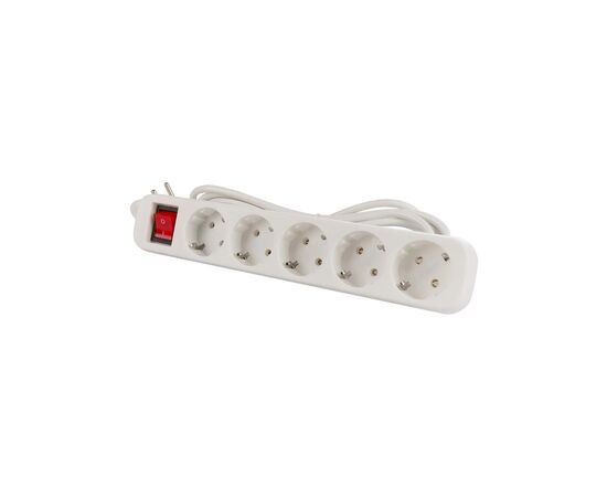 Сетевой фильтр питания ColorWay CW-PSEA55W, 5 розеток/ 5M white (CW-PSEA55W), изображение 5 Сетевой фильтр питания ColorWay CW-PSEA55W, 5 розеток/ 5M white (CW-PSEA55W), изображение 5