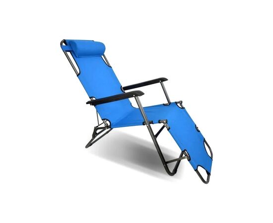 Кресло складное Voltronic 1780х600х800мм, Blue (YT36096)