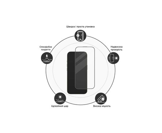 Стекло защитное Drobak Hydrogel Apple iPhone 16e (383879), изображение 4