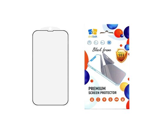 Стекло защитное Drobak Apple iPhone 16e Black (383877)