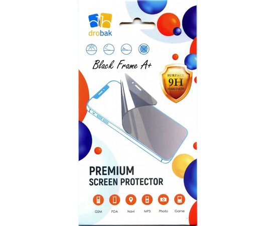 Стекло защитное Drobak Poco C75 Black Frame A+ (383886)