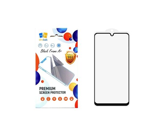 Стекло защитное Drobak Xiaomi Redmi A3 Black Frame A+ (383889)