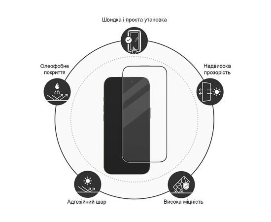 Скло захисне Drobak Xiaomi Redmi Note 14 Black (383899), зображення 4