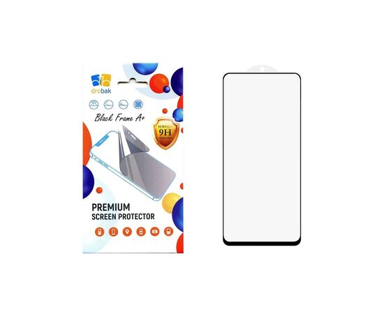 Стекло защитное Drobak Xiaomi Redmi Note 14 Black Frame A+ (383898)