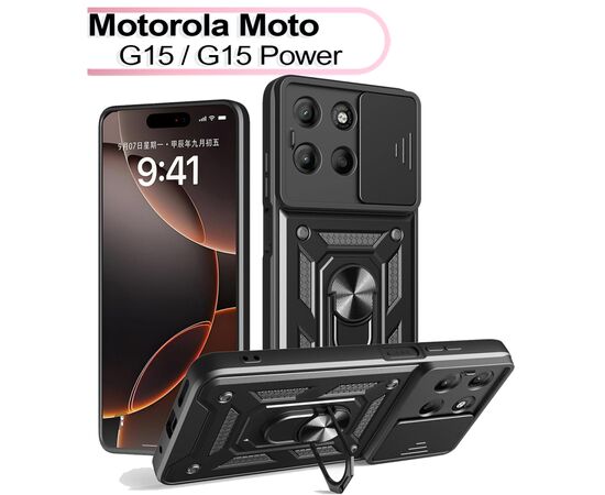Чехол для мобильного телефона BeCover Military Motorola Moto G15 / G15 Power Black (713530)