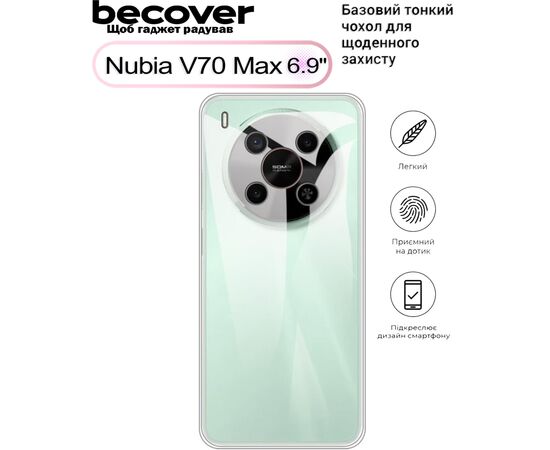 Чохол до мобільного телефона BeCover Nubia V70 Max Transparancy (713565)