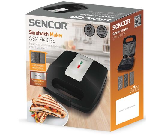 Сэндвичница Sencor SSM 9410SS, изображение 4 Сэндвичница Sencor SSM 9410SS, изображение 4