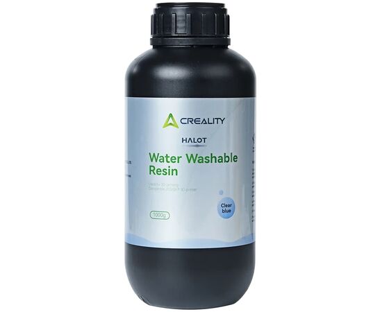Фотополимерная смола Creality HALOT Water Washable Resin 1kg, blue transparent (3302010055)