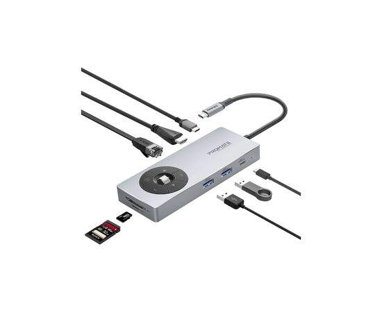 Концентратор Promate USB-C 14-in-1 Promate comandhub-pro (comandhub-pro)