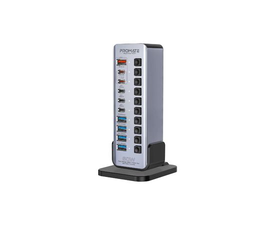 Концентратор Promate USB-C 14-in-1 Promate gegatower-60w (gegatower-60w)