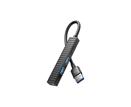 Концентратор XO USB 3.0 4-in-1 порти XO HUB014A.black (HUB014A.black), изображение 3 Концентратор XO USB 3.0 4-in-1 порти XO HUB014A.black (HUB014A.black), изображение 3