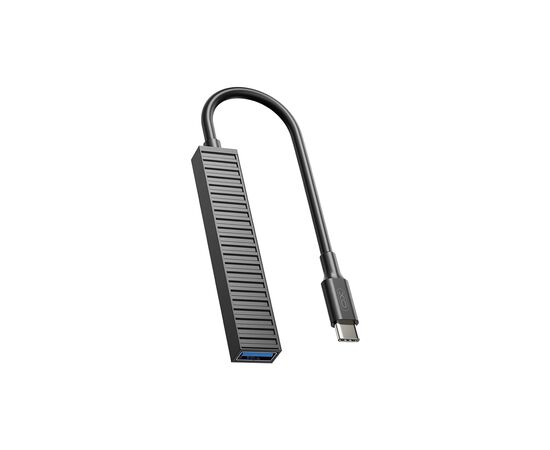 Концентратор XO USB-C 4-in-1 порти XO HUB014B.black (HUB014B.black), изображение 2 Концентратор XO USB-C 4-in-1 порти XO HUB014B.black (HUB014B.black), изображение 2