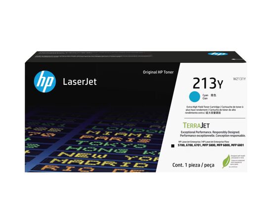 Картридж HP CLJ  213Y Cyan 12K (W2131Y)