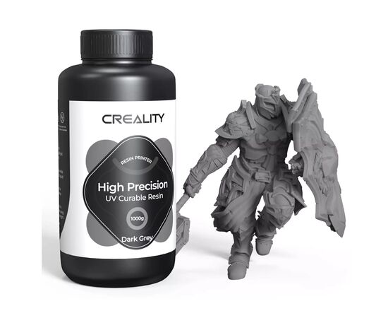 Фотополімерна смола Creality Resin, LCD 8K High Precision 1кг, dark gray (3302190004)