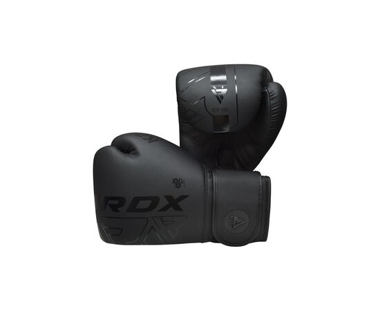 Боксерські рукавички RDX F6 Kara Matte Black 6 унцій (BGR-F6MB-6OZ), зображення 4 Боксерські рукавички RDX F6 Kara Matte Black 6 унцій (BGR-F6MB-6OZ), зображення 4