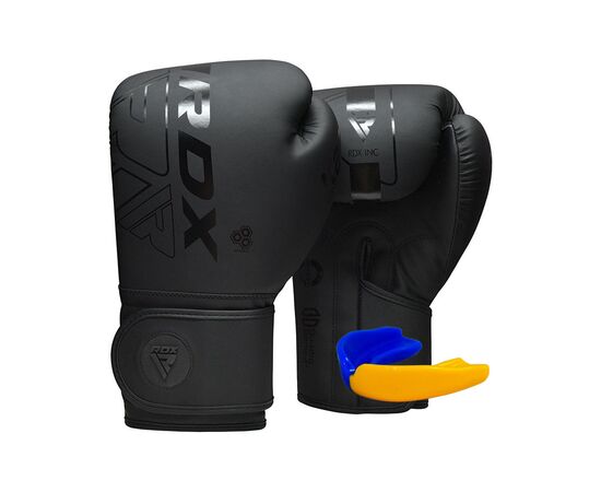 Боксерские перчатки RDX F6 Kara Matte Black 6 унцій (BGR-F6MB-6OZ)