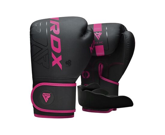 Боксерські рукавички RDX F6 Matte Pink 12 унцій (BGR-F6MP-12OZ)