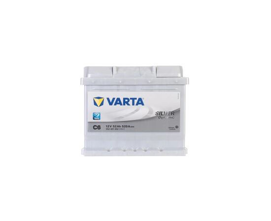 Аккумулятор автомобильный Varta Silver Dynamic 52Аh (552401052), изображение 2 Аккумулятор автомобильный Varta Silver Dynamic 52Аh (552401052), изображение 2