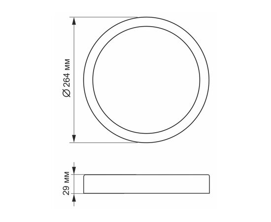 Світильник Videx LED 24W 5000K (VL-DLRS-245), зображення 3 Світильник Videx LED 24W 5000K (VL-DLRS-245), зображення 3