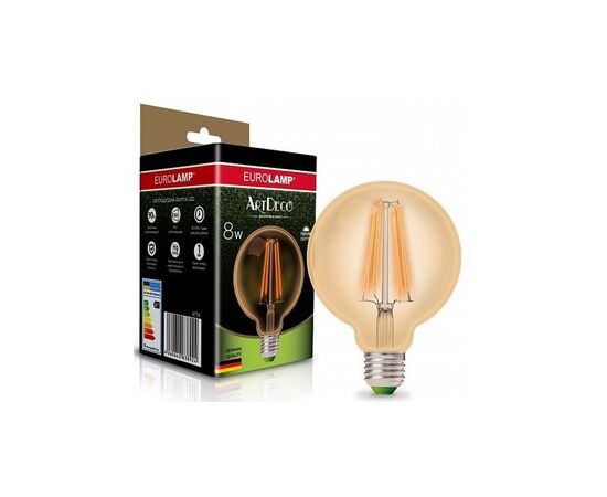 Лампочка Eurolamp G95 8W E27 2700K (LED-G95-08273(Amber))
