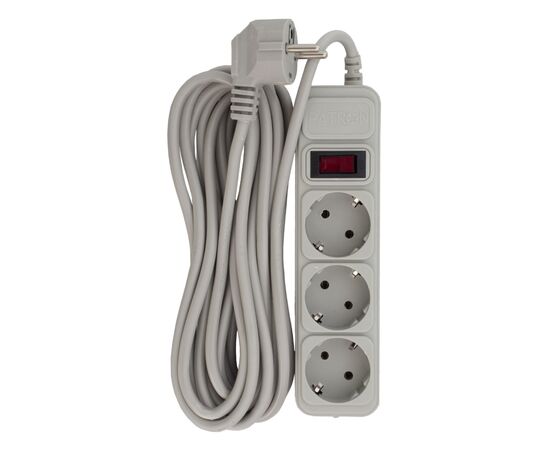 Сетевой фильтр питания Patron EXT-PN-SP-1035-GR, 5m Gray (EXT-PN-SP-1035-GR)