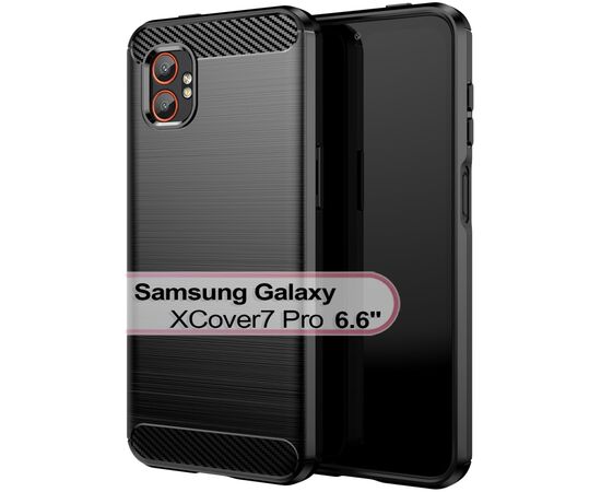 Чохол до мобільного телефона BeCover Carbon Series Samsung Galaxy XCover7 Pro SM-G766B Black (713559)