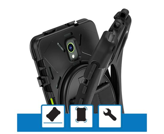Чехол для планшета BeCover Heavy Duty Samsung Tab Active5 Pro SM-X356B/X350 10.1" Black (713558), изображение 6 Чехол для планшета BeCover Heavy Duty Samsung Tab Active5 Pro SM-X356B/X350 10.1" Black (713558), изображение 6
