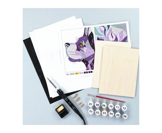 Набор для творчества Rosa Start Dog and Flower випалювання картини на дереві, в коробці (4823098544685), изображение 2 Набор для творчества Rosa Start Dog and Flower випалювання картини на дереві, в коробці (4823098544685), изображение 2