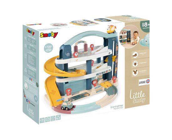 Игровой набор Smoby Little Большой гараж 3 этажа, с машинкой и вертолетом (7600140203), изображение 3 Игровой набор Smoby Little Большой гараж 3 этажа, с машинкой и вертолетом (7600140203), изображение 3