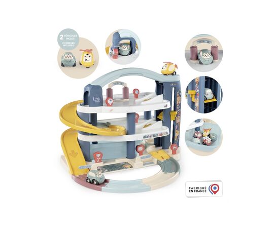 Игровой набор Smoby Little Большой гараж 3 этажа, с машинкой и вертолетом (7600140203), изображение 6 Игровой набор Smoby Little Большой гараж 3 этажа, с машинкой и вертолетом (7600140203), изображение 6