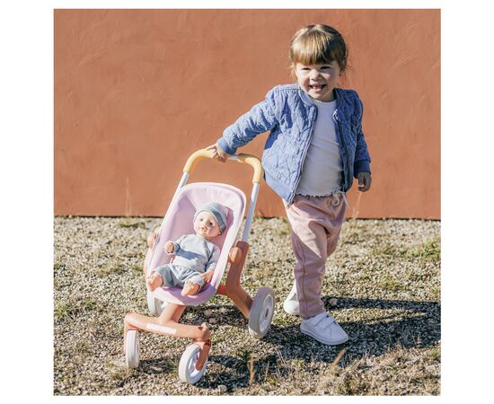 Коляска для кукол Smoby Baby Nurse Терракотовая пудра. Прогулка, с поворотными колесами, 18 мес + (7600251224), изображение 3 Коляска для кукол Smoby Baby Nurse Терракотовая пудра. Прогулка, с поворотными колесами, 18 мес + (7600251224), изображение 3
