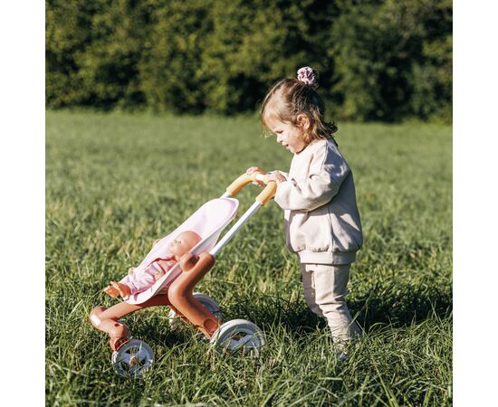 Коляска для кукол Smoby Baby Nurse Терракотовая пудра. Прогулка, с поворотными колесами, 18 мес + (7600251224), изображение 4 Коляска для кукол Smoby Baby Nurse Терракотовая пудра. Прогулка, с поворотными колесами, 18 мес + (7600251224), изображение 4