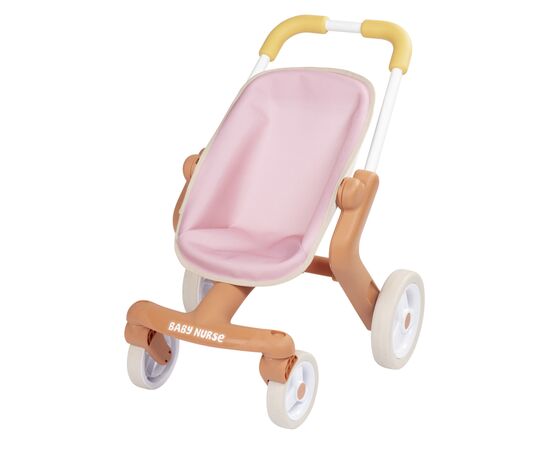 Коляска для ляльок Smoby Baby Nurse Теракотова пудра. Прогулянка, з поворотними колесами, 18 міс + (7600251224)