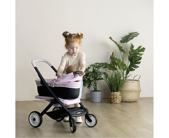 Коляска для кукол Smoby Maxi-Cosi 3 в 1. розовая жемчужина со съемной люлькой, 55 x 39 x 64 см, 3+ (7600253121), изображение 3 Коляска для кукол Smoby Maxi-Cosi 3 в 1. розовая жемчужина со съемной люлькой, 55 x 39 x 64 см, 3+ (7600253121), изображение 3
